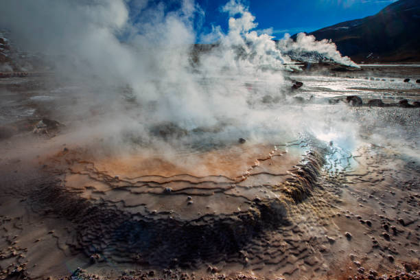 Geysers at andean altiplano - El Tatio